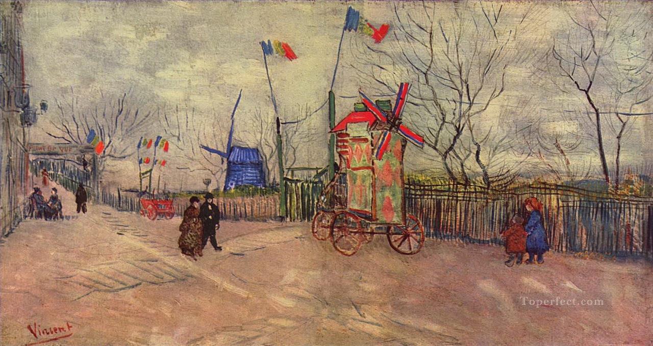 The Allotments at Montmartre Vincent van Gogh Oil Paintings